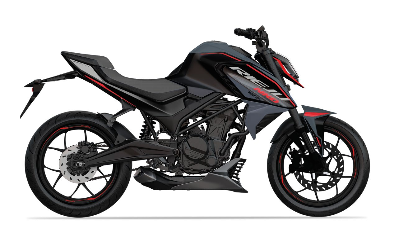 <div class='descrGalleryTitle'>NKD 125 R</div><div class='descrGalleryText'><p>Un’anteprima di ciò che arriverà nel 2026, ecco cos’è la NKD 125R, un <b>prototipo di naked sportiva</b> per sedicenni con potenza codice ma presenza scenica da modello di cilindrata superiore. Il motore è un monocilindrico da 15 cavalli con cambio a 6 marce, <b>il telaio è un bel traliccio</b> abbinato a forcellone bi braccio; la forcella è rovesciata con steli da 41 mm e il freno anteriore prevede un disco singolo da 320 mm con pinza a doppio pistoncino. <b>Il peso è di appena 112 kg.</b></p>
</div>